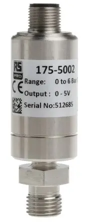 Produktfoto 1 von RS PRO IPS Abgedichtete Druckanzeige, Überdruck, Verbindung Drucksensor 0 bar, 0,5 V oder 4 bis 20 mA 6 bar