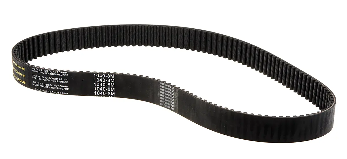Produktfoto 1 von RS PRO Fiberglas Gummi Zahnriemen 130 Zähne 1.04 m 30 mm, Teilung 8 mm