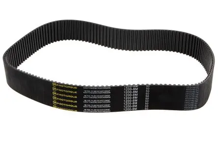 Produktfoto 1 von RS PRO Fiberglas Gummi Zahnriemen 150 Zähne 1200 mm 50 mm, Teilung 8 mm