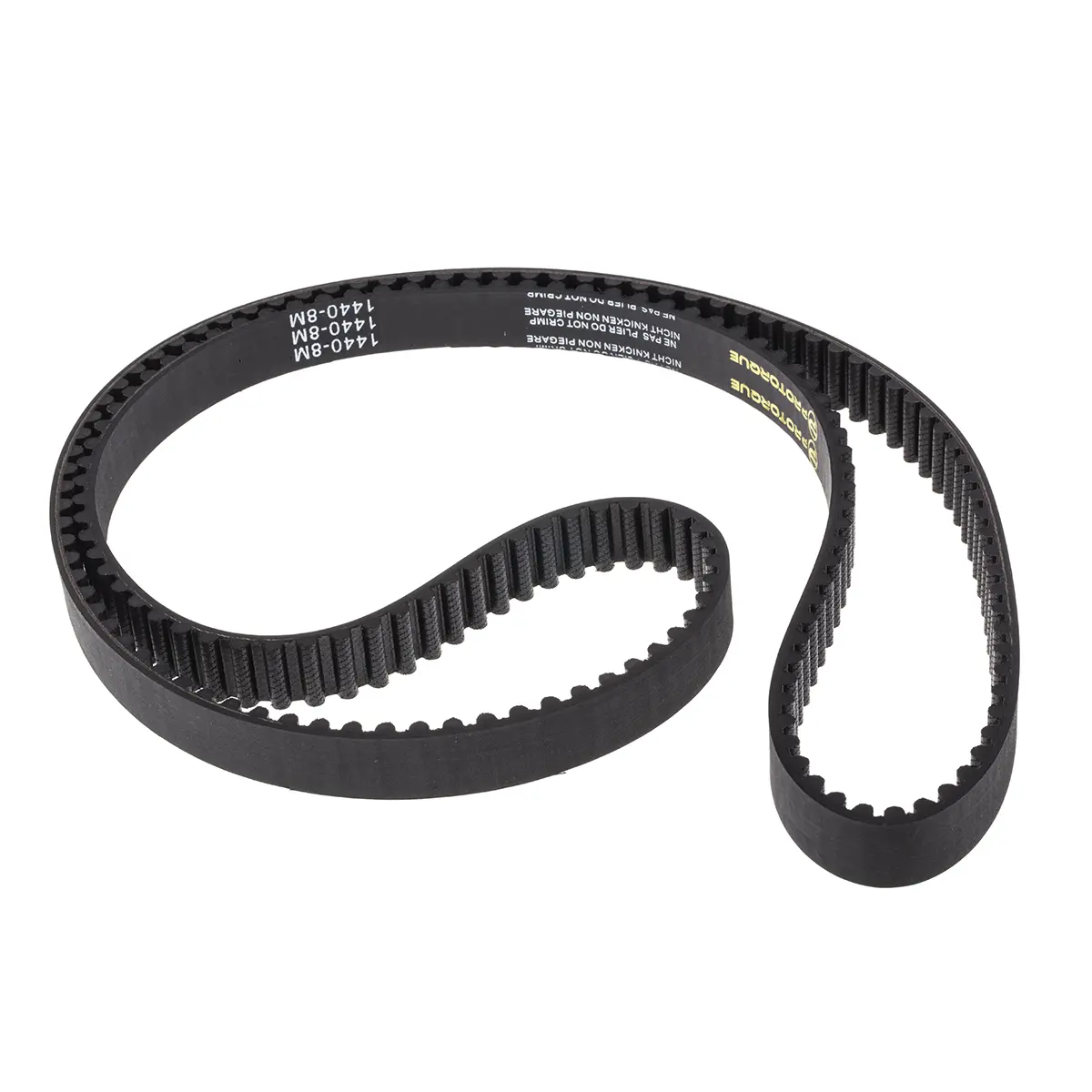 RS PRO Fiberglas Gummi Zahnriemen 180 Zähne 1.44 m 20 mm, Teilung 8 mm