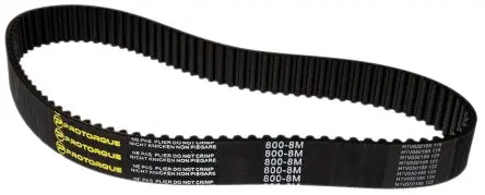 Produktfoto 1 von RS PRO Fiberglas Gummi Zahnriemen 100 Zähne 800 mm 30 mm, Teilung 8 mm