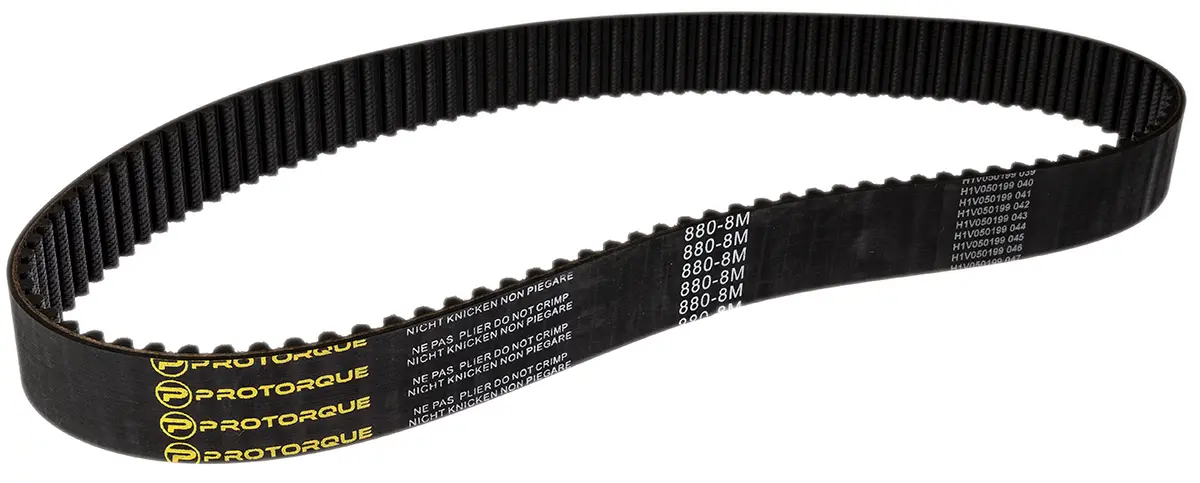 Produktfoto 1 von RS PRO Fiberglas Gummi Zahnriemen 110 Zähne 880 mm 30 mm, Teilung 8 mm