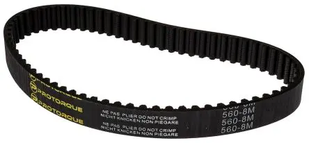Produktfoto 1 von RS PRO Fiberglas Gummi Zahnriemen 70 Zähne 560 mm 20 mm, Teilung 8 mm