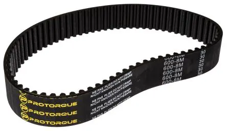 Produktfoto 1 von RS PRO Fiberglas Gummi Zahnriemen 75 Zähne 600 mm 30 mm, Teilung 8 mm