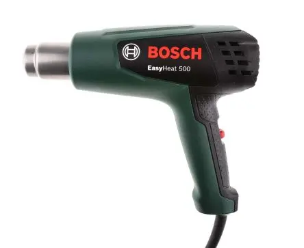 Produktfoto 1 von Bosch EasyHeat 500 Mit Leitung 06032A6070 Heißluftpistole, 1.6 kW, max. 500 °C Typ G – Britisch