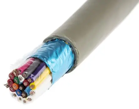 Produktfoto 1 von Alpha Wire Pro-Tekt Datenkabel, 2-paarig 100 m Ø 7.7 mm Polyvinylchlorid isoliert Grau