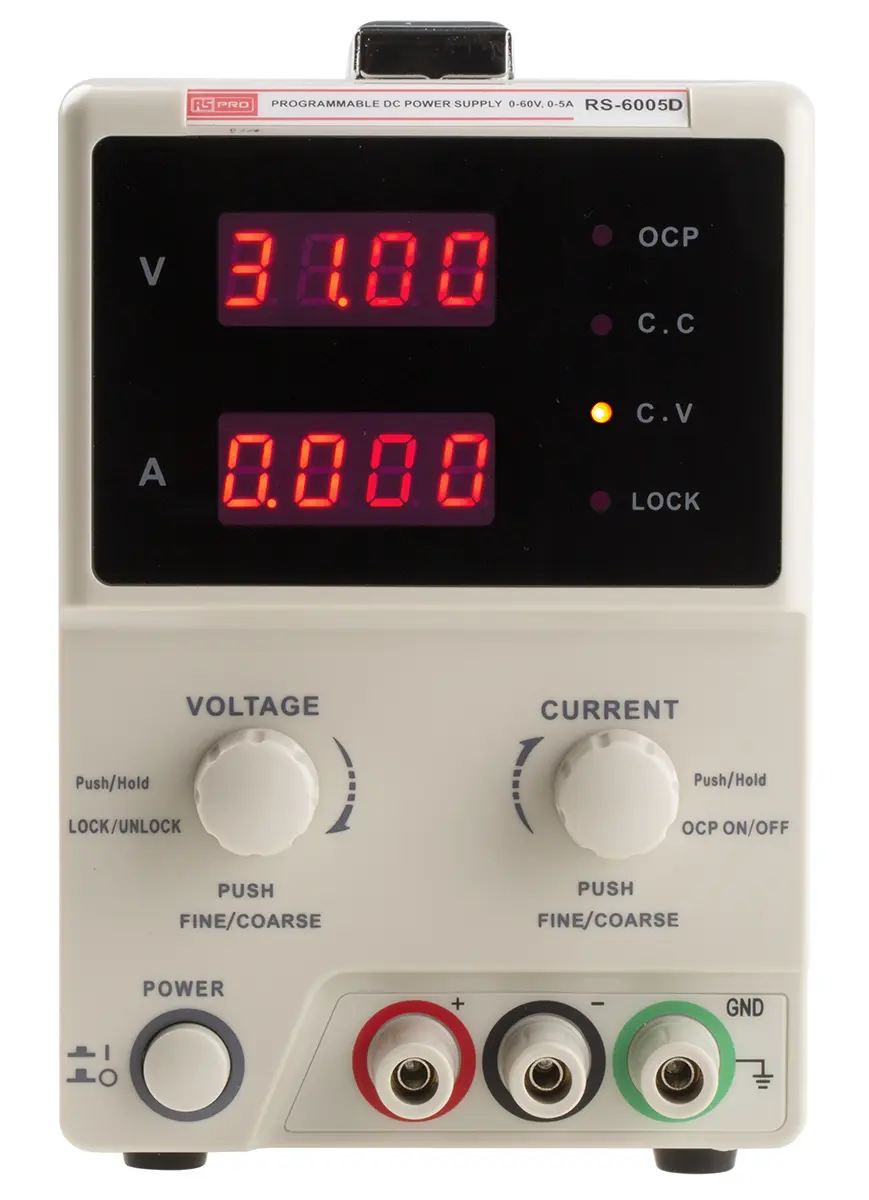 Produktfoto 1 von RS PRO Digital Labornetzgerät 300W, 0 → 60V / 0 → 5A