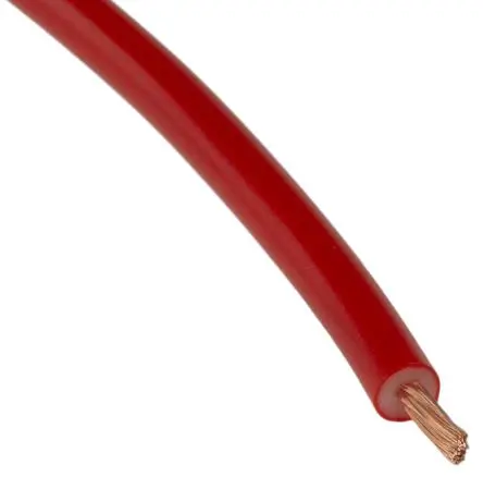 Produktfoto 1 von Staubli Schaltdraht, 17 AWG 25 m Rot Ø 3.9 mm 259 Litzen
