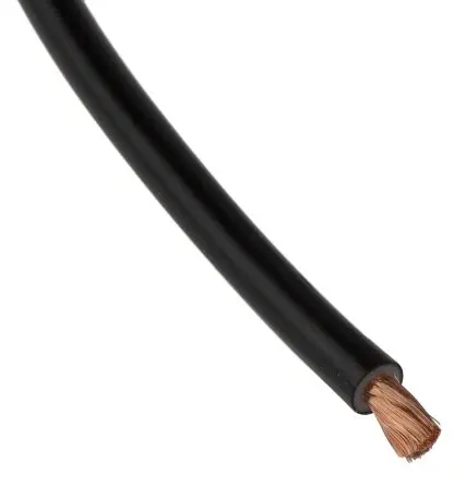 Produktfoto 1 von Staubli Schaltdraht, 14 AWG 25 m Schwarz Ø 3.9 mm 651 Litzen