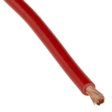 Produktfoto 1 von Staubli Schaltdraht, 14 AWG 25 m Rot Ø 3.9 mm 651 Litzen