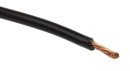 Produktfoto 1 von Staubli SiliVolt-2V Schaltdraht 25 m Schwarz Ø 3.9 mm 525 Litzen