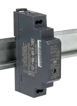 Produktfoto 1 von MEAN WELL DDR-15 DC/DC Konverter, 24V dc OUT 4.5 A DIN-Hutschiene 36V dc 4 kV 15 W -40 °C 85 °C