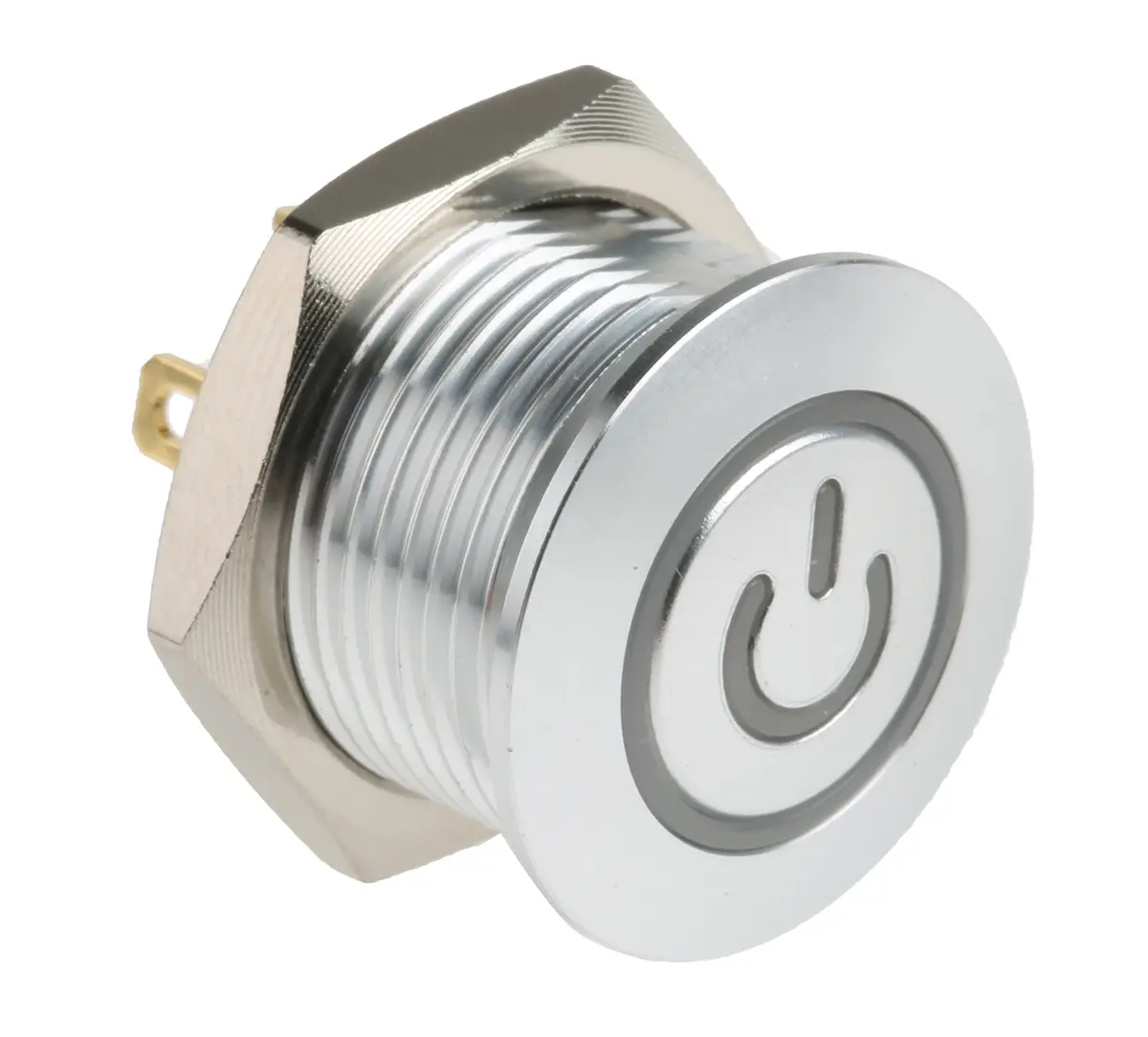 Produktfoto 1 von RS PRO MPB16 Druckschalter Rot Beleuchtet Tastend Panel Ø 16 mm, SPST / 2 A 36 V dc, IP40