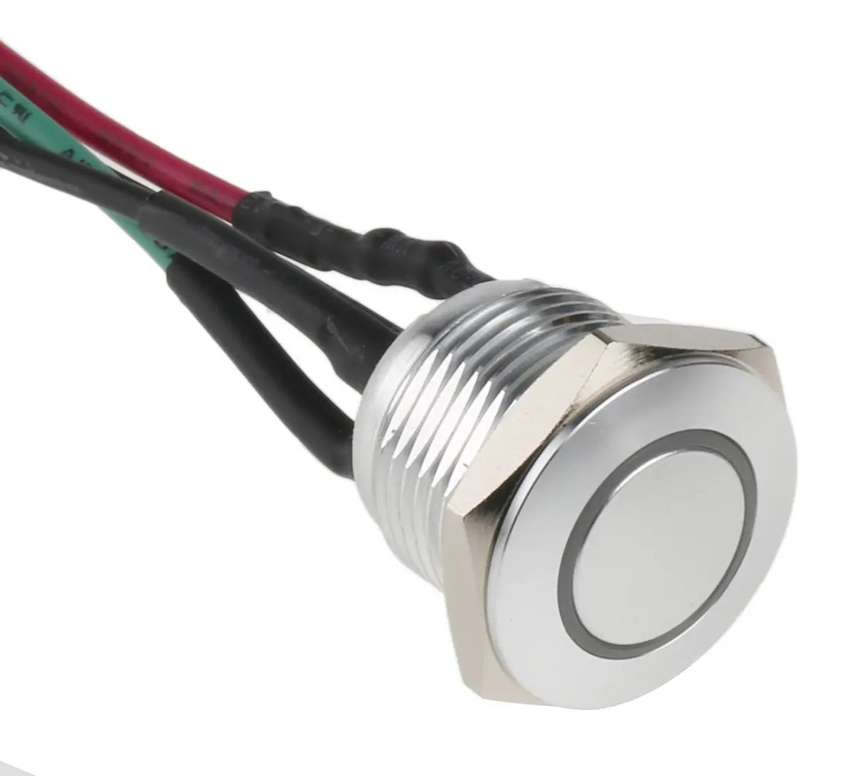 Produktfoto 1 von RS PRO MPB16 Druckschalter Rot Beleuchtet Tastend Panel Ø 16 mm, SPST / 2 A 36 V dc, IP40