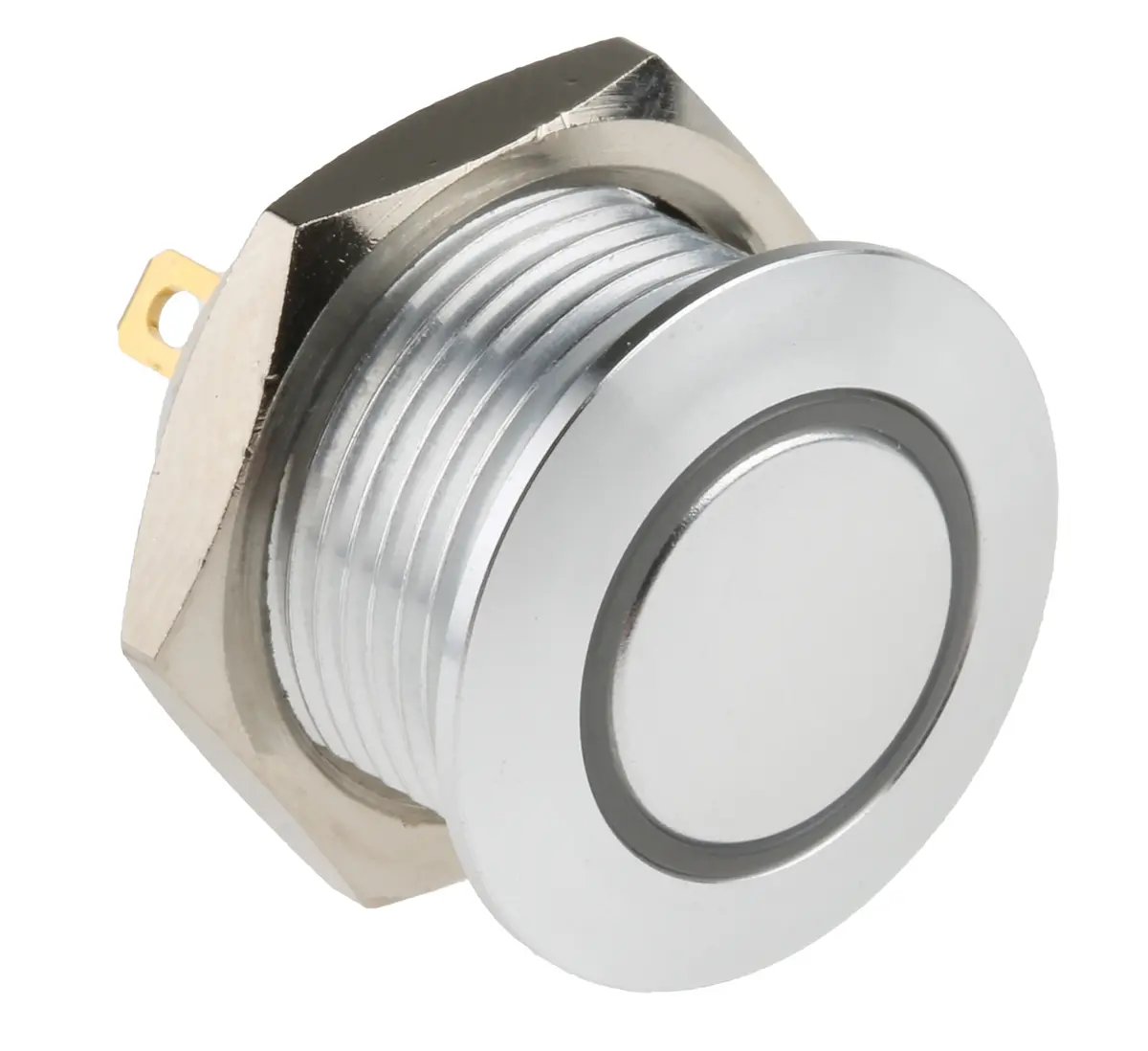 Produktfoto 1 von RS PRO MPB16 Druckschalter Rot Beleuchtet Tastend Panel Ø 16 mm, SPST / 2 A 36 V dc, IP40