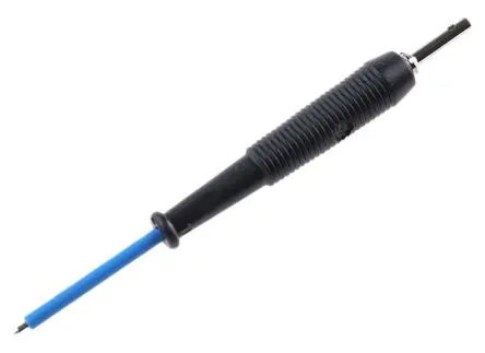 Produktfoto 1 von Hirschmann Test & Measurement Festwert Prüfspitze Schwarz, Edelstahl Spitze 1 mm, 60V dc