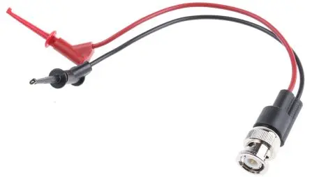 Produktfoto 1 von Pomona BNC-Messleitung Stecker / Buchse, Schwarz, Rot Polypropylen-isoliert 140 mm, 150V ac