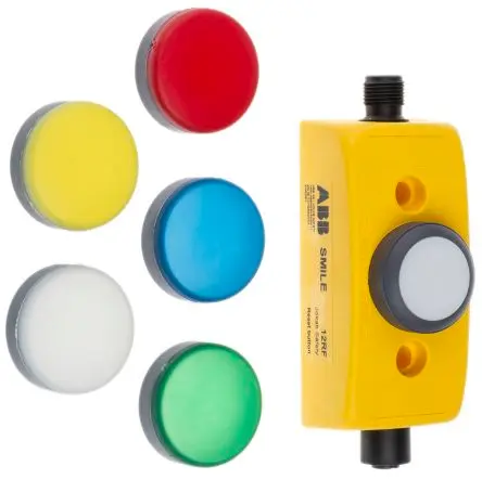 Produktfoto 1 von ABB Jokab Smile 12 RG Not-Aus-Drucktaster, Frontplattenmontage, Ø 32.2 mm, 1 Schließer Beleuchtet IP65, 0.04m, x 36 mm,