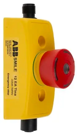 Produktfoto 1 von ABB Jokab Smile 12 EA Tina Not-Aus-Drucktaster, SMD, Ø 32.2 mm, Rot Beleuchtet IP65, 0.04m, x 52 mm, Drehentriegelung