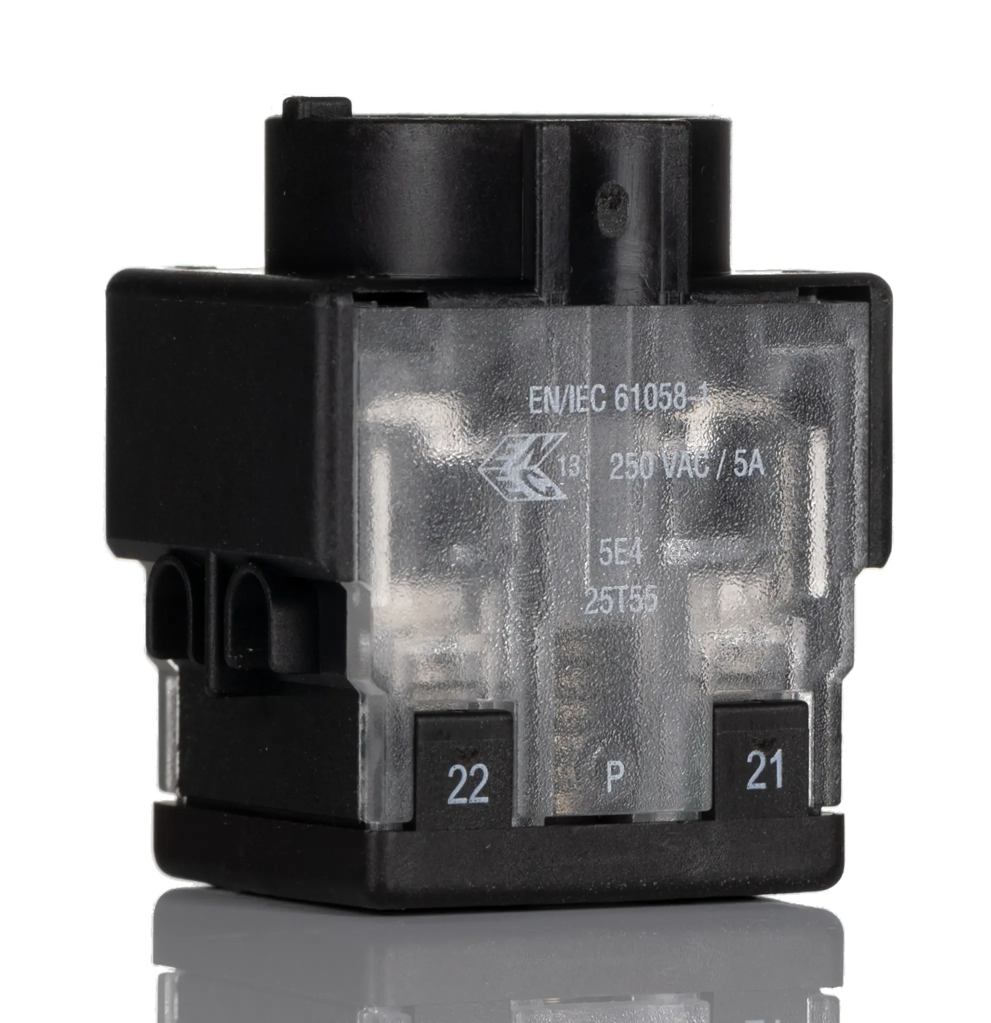 Produktfoto 1 von EAO 61 Drucktaster-Kontaktblock 1 Wechsler 250V ac/dc für Serie 61 Schalter Schraubanschluss