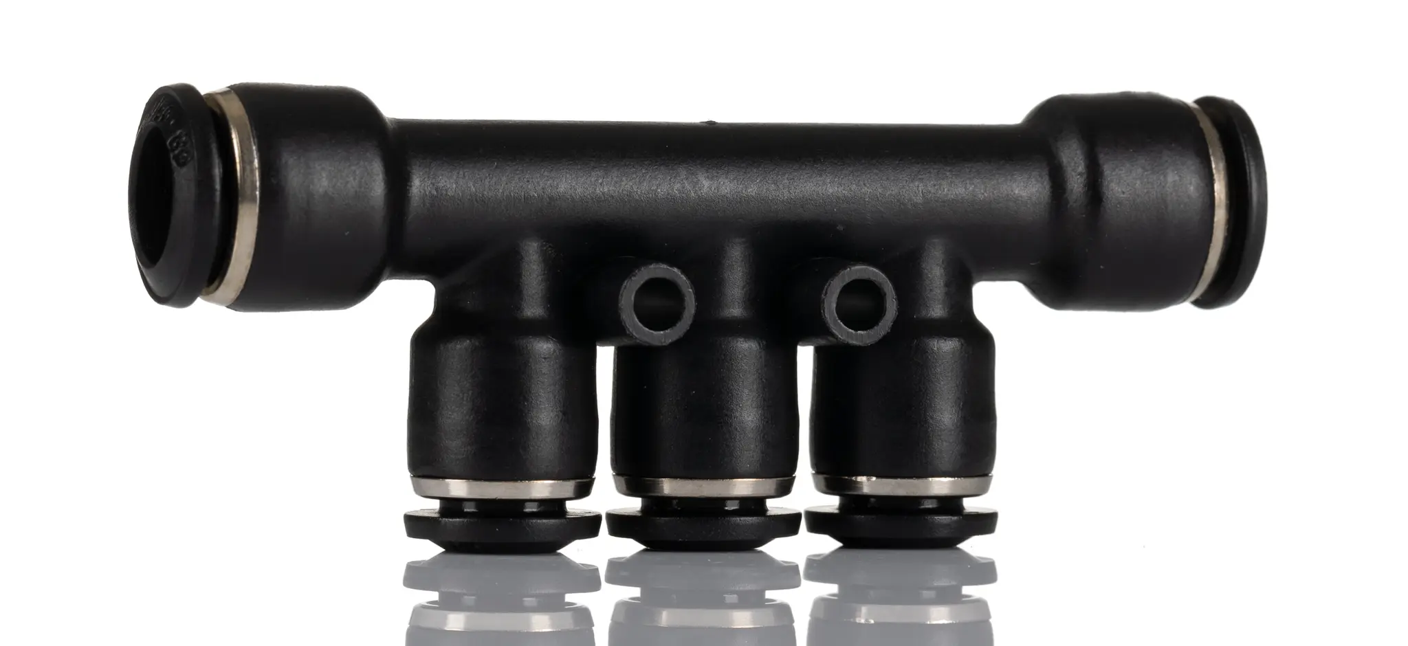 Produktfoto 1 von RS PRO Verteiler UNIVERSAL SHORT, 1 x, 3 x Einsteck-Anschluss Einsteck-Anschluss, PED 2014/68/UE, ISO R/262, ISO 7.1,