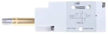 Produktfoto 1 von RS PRO 3/2 Öffner 01V Pneumatisches Magnetventil G, Elektromagnet-betätigt