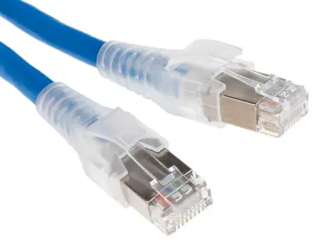 Produktfoto 1 von Belden CAE4106002M Cat6a Ethernet-Kabel, 2 m, Blau Abgeschirmt Geschirmt, Aussen ø 6.1 mm Außen-ø , Raucharm halogenfrei