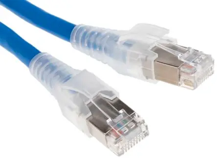Produktfoto 1 von Belden CAE4106003M Cat6a Ethernet-Kabel, 3 m, Blau Abgeschirmt Geschirmt, Aussen ø 6.1 mm Außen-ø , Raucharm halogenfrei