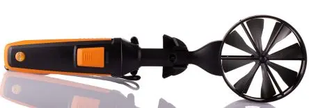 Produktfoto 1 von Testo Datenloggerfunktion Messflügelsonde 70 °C, bis 70 °C, Batterie-betrieben / 100 %RH