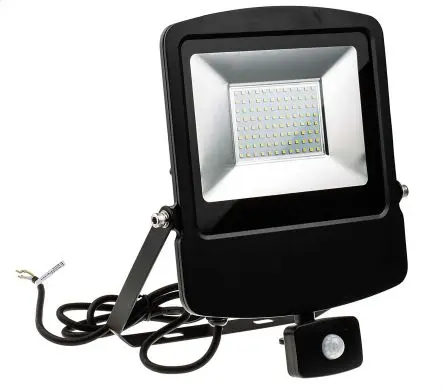 Produktfoto 1 von RS PRO REX Slim Flutlicht, 240V ac Bewegungsmelder inkludiert, IP65