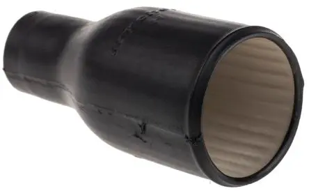 Produktfoto 1 von TE Connectivity 202S142 Wärmeschrumpfschlauch, Wärmeschrumpfschlauch, Elastomer Haftrücken, Schwarz 31 mm, 1-Wege