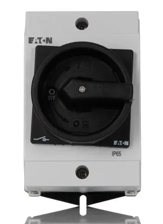 Produktfoto 1 von Eaton T0-2 Trennschalter 3-polig SMD 20A 5.5 kW Schwarz IP65 3-phasig