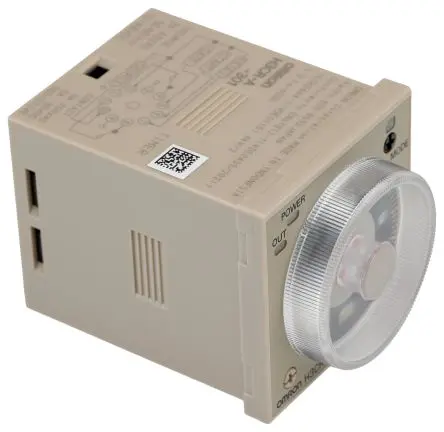 Produktfoto 1 von Omron H3CR Zeitrelais, DIN-Hutschiene 100 to 125 V dc 24V ac, 48 V ac, 0.1 s to 600 h, 2 Kont. Multifunktion, 2-poliger