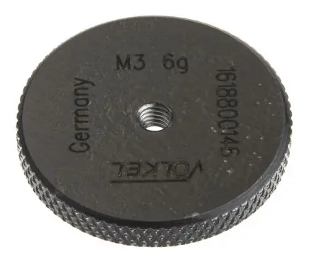 Produktfoto 1 von Völkel Ring Gewindelehrring, M3 x 0.5, 0.5 mm, Ring