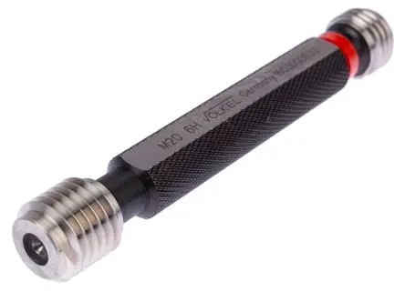 Produktfoto 1 von Völkel Stecker Gewindelehrdorn, M20 x 2.5, 2.5 mm, Gewindestopfen