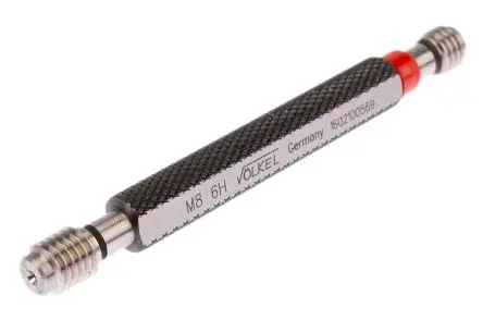 Produktfoto 1 von Völkel Stecker Gewindelehrdorn, M8 x 1.25, 1.25 mm, Gewindestopfen
