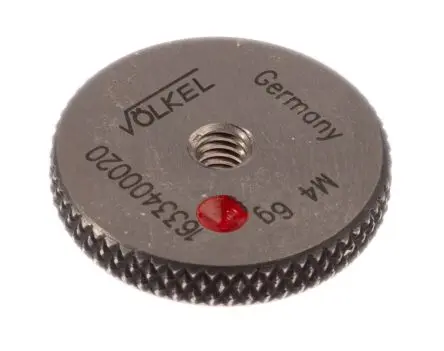 Produktfoto 1 von Völkel Ring Gewindelehrring, M4 x 0.7, 0.7 mm, Ring