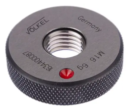 Produktfoto 1 von Völkel Ring Gewindelehrring, M16 x 2, 2 mm, Ring