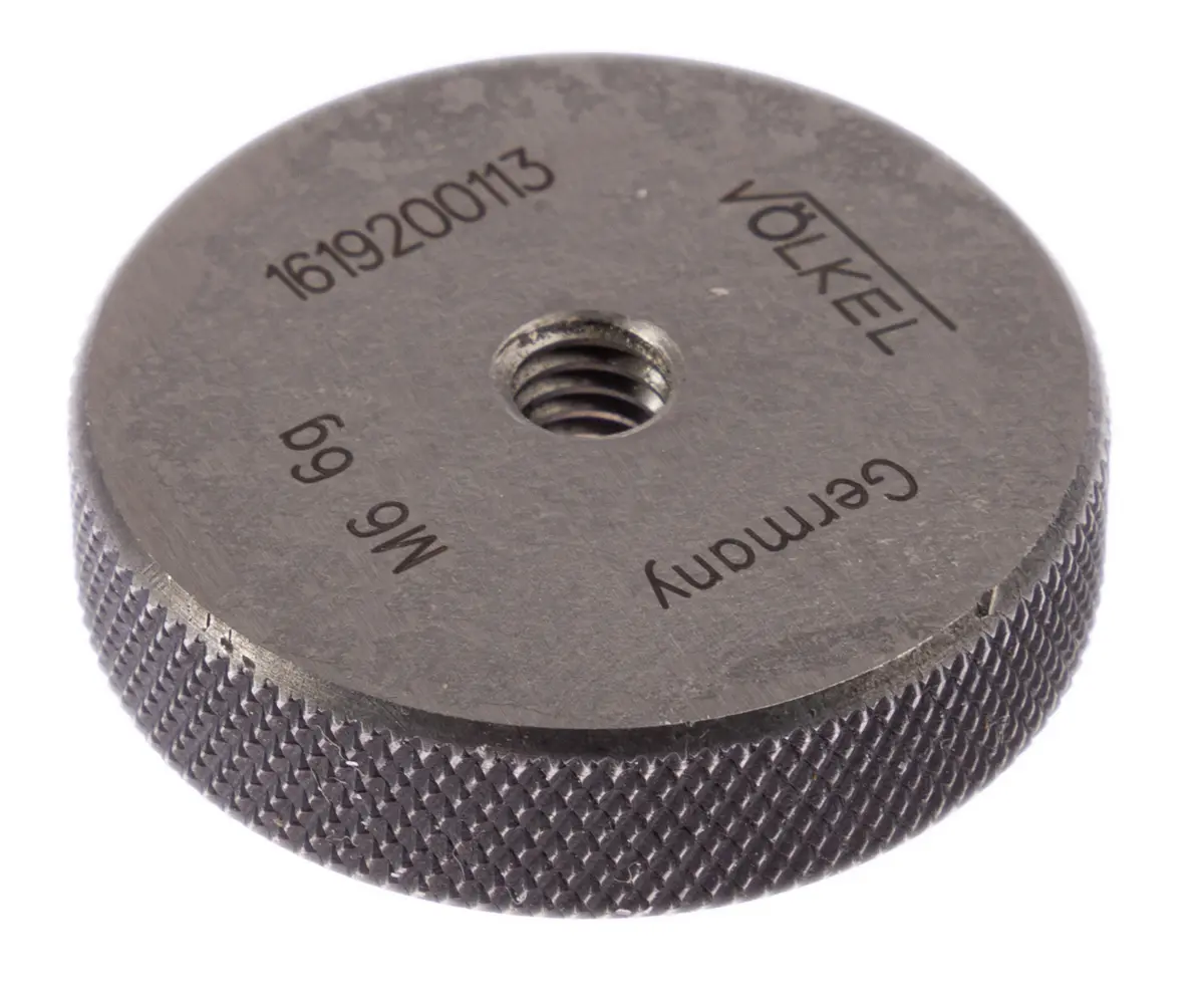 Produktfoto 1 von Völkel Ring Gewindelehrring, M6 x 1, 1 mm, Ring