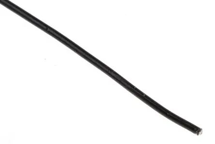 Produktfoto 1 von Alpha Wire Hookup Wire TEFLON Schaltdraht, 28 AWG 30 m Schwarz Ø 0.89 mm 7 Litzen Polytetrafluorethylen