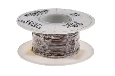 Produktfoto 1 von Alpha Wire Hookup Wire TEFLON PTFE-Schaltgeräteleitung, 28 AWG 30 m Braun Ø 0.89 mm 7 Litzen Polytetrafluorethylen