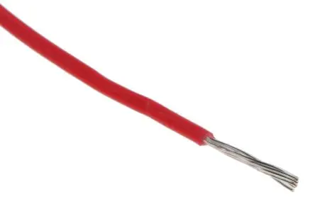 Produktfoto 1 von Alpha Wire Hookup Wire TEFLON Schaltdraht, 26 AWG 30 m Rot Ø 0.99 mm 7 Litzen Polytetrafluorethylen