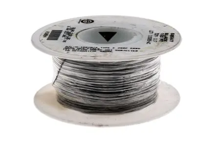 Produktfoto 1 von Alpha Wire Hookup Wire TEFLON Schaltdraht, 24 AWG 30 m Schwarz Ø 1.12 mm 7 Litzen Polytetrafluorethylen