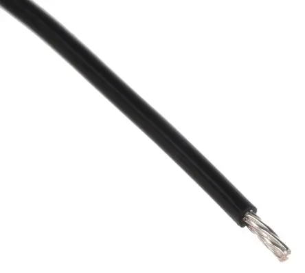Produktfoto 1 von Alpha Wire Hookup Wire TEFLON Schaltdraht, 22 AWG 30 m Schwarz Ø 1.27 mm 7 Litzen Polytetrafluorethylen