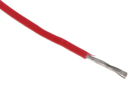 Produktfoto 1 von Alpha Wire Hookup Wire TEFLON Schaltdraht, 22 AWG 30 m Rot Ø 1.27 mm 7 Litzen Polytetrafluorethylen