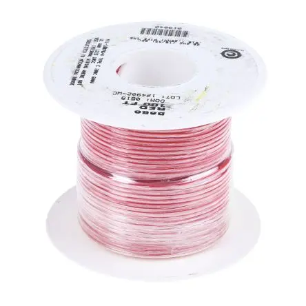 Produktfoto 1 von Alpha Wire Hookup Wire TEFLON Schaltdraht, 20 AWG 30 m Rot Ø 1.47 mm 19 Litzen Polytetrafluorethylen