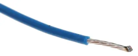 Produktfoto 1 von Alpha Wire Hookup Wire TEFLON Schaltdraht, 22 AWG 30 m Blau Ø 1.27 mm 7 Litzen