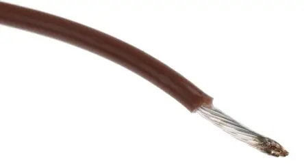 Produktfoto 1 von Alpha Wire Hookup Wire TEFLON Schaltdraht, 20 AWG 30 m Braun Ø 1.47 mm 19 Litzen Polytetrafluorethylen