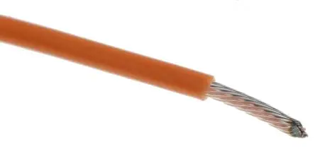 Produktfoto 1 von Alpha Wire Hookup Wire TEFLON Schaltdraht, 20 AWG 30 m Orange Ø 1.47 mm 19 Litzen Polytetrafluorethylen