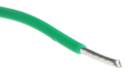 Produktfoto 1 von Alpha Wire Hookup Wire TEFLON Schaltdraht, 20 AWG 30 m Grün Ø 1.47 mm 19 Litzen Polytetrafluorethylen
